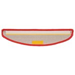vidaXL Tapis d'escalier 20 pièces 56 x 17 x 3 cm Rouge Demi-rond