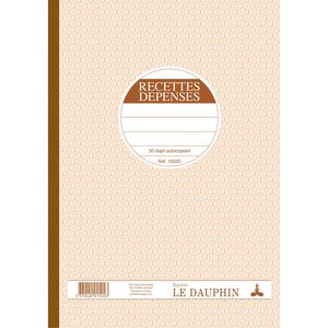 Manifold Autocopiant 297x210 Recettes Dépenses 50 Dupli - Avoine - X 5 - Le Dauphin
