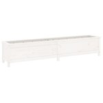 vidaXL Lit surélevé de jardin blanc 199 5x40x39 cm bois de pin massif