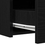 vidaXL Table de Toilette Noir 60 x 40 x 70 cm Bois d'ingénierie