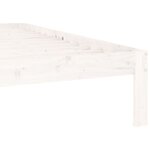 vidaXL Cadre de lit Blanc Bois de pin massif 160x200 cm