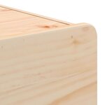 vidaXL Table de chevet Marron 39 x 34 x 33 cm Bois massif en pin