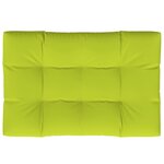 vidaXL Coussin de palette vert vif 120x80x12 cm tissu
