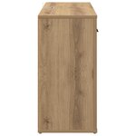 vidaXL Buffet Chêne artisanal 100 x 30 x 59 5 cm Bois d'ingénierie
