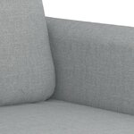 vidaXL Ensemble de canapés 2 Pièces coussins gris clair tissu