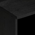 vidaXL Meuble TV noir 100x33x46 cm bois d'ingénierie