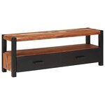 vidaXL Meuble de rangement multimédia Marron Bois d'acacia massif