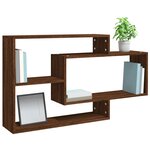 vidaXL Étagère murale Chêne marron 104x20x58 5 cm Bois d'ingénierie