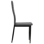 vidaXL Chaises à manger lot de 6 gris clair tissu
