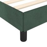 vidaXL Cadre de lit avec tête de lit Vert foncé 160x200 cm Velours
