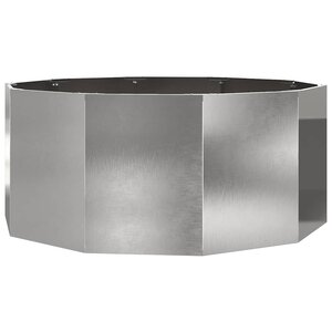 vidaXL Jardinière Argent 120 x 120 x 50 cm Acier inoxydable
