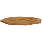 vidaXL Dessus de table 80x80x2 5 cm octogonal bois de teck massif