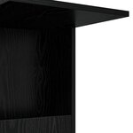 vidaXL Table d'appoint Chêne noir 40 x 35 x 60 cm Bois d'ingénierie