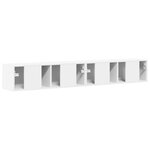 vidaXL Meuble TV mural 2 Pièces Blanc 60 x 31 x 29.5 cm Bois d'ingénierie