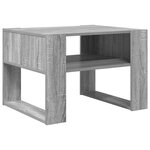 vidaXL Table basse Gris Sonoma 66 x 53 x 45 cm Bois d'ingénierie