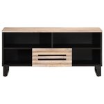 vidaXL Meuble TV 100x34x46 cm bois massif de manguier