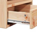 vidaXL Table de chevet Marron 38 x 36 x 29 5 cm Bois massif en pin