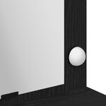 vidaXL Coiffeuse Chêne noir 100 x 41 x 135 cm Bois d'ingénierie