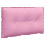 vidaXL Coussin de Dos Rose 80 x 19 x 50 cm tissu