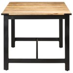 vidaXL Table de salle à manger 180x90x76 cm Bois de manguier brut