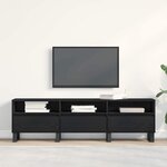 Meuble TV vidaXL Noir Chêne 150x30x44 5 cm Bois d'ingénierie