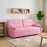 vidaXL Canapé 100  polyester  cadre en métal  MDF  Contreplaqué