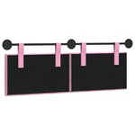 vidaXL Tête de lit suspendue Rose Tissu