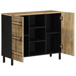 vidaXL Buffet 90x33 5x75 cm bois de manguier brut massif