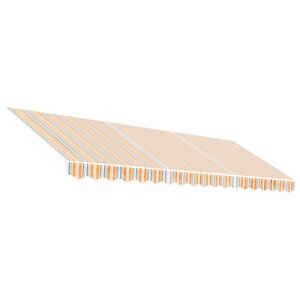 vidaXL Tissu de remplacement pour auvent rayures multicolores 4 5x3 m