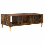 vidaXL Table basse Chêne fumé 103 5 x 60 x 35 cm Bois d'ingénierie
