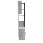 vidaXL Ensemble d'armoires de salle de bain 3 Pièces sonoma gris