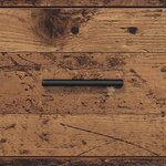 vidaXL Ensemble de mobilier de salle de bain avec tiroir Bois Ancien