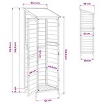 vidaXL Abri de jardin Blanc 59 5 x 56 x 176 5 cm Bois d'ingénierie