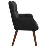 vidaXL Sofa 2 places Noir 115 x 61 x 87 cm Velours