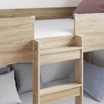 vidaXL Lit Superposé pour Enfants Chêne Sonoma 100 x 200 cm