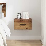 vidaXL Cabinet de chevet Bois ancien 35 x 35 x 20 cm Bois d'ingénierie
