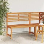 vidaXL Banc de jardin Marron 100 x 50 x 91cm Bois d'acacia massif