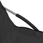 vidaXL Chaises de plage pliables lot de 2 Noir Tissu