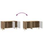 vidaXL Meuble TV Chêne artisanal 99 x 34 5 x 50 cm Bois d'ingénierie