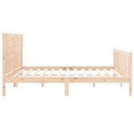 vidaXL Cadre de lit sans matelas 200x200 cm bois massif de pin