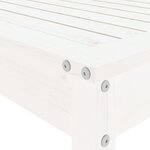 vidaXL Ensemble de bar de jardin 5 Pièces blanc bois massif de pin