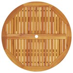 Ensemble de salle à manger de jardin 5 pièces en bois d'acacia