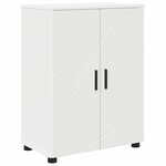 vidaXL Ensemble de mobilier de salle de bain avec tiroir 4 Pièces Blanc
