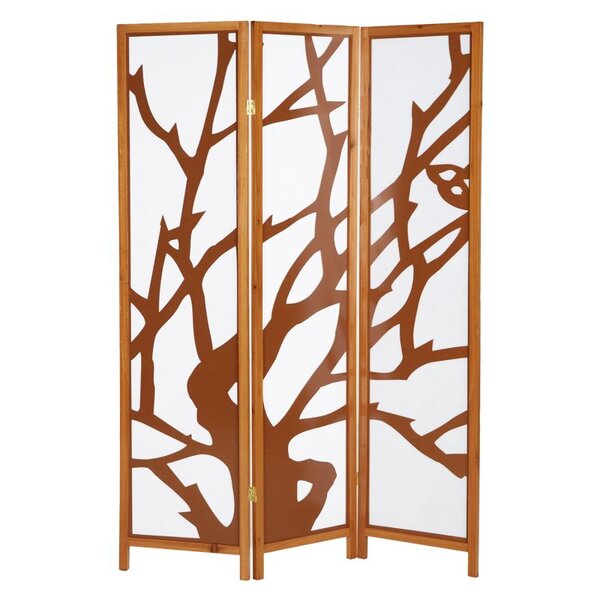 Paravent 3 pans bois 8254 marron