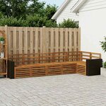 vidaXL Ensemble de canapés d'extérieur 6 pc Naturel Polyester