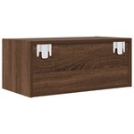 vidaXL Meuble TV 2 Pièces chêne marron 60x31x25 5 cm bois d'ingénierie