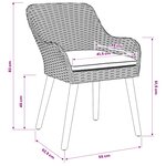 vidaXL Ensemble de salle à manger pour jardin 5 Pièces Gris clair