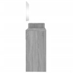 vidaXL Ensemble de coiffeuse 3 Pièces sonoma gris bois d'ingénierie