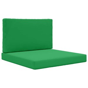 vidaXL Coussin de canapé d'extérieur 2 Pièces Vert Polyester