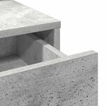 vidaXL Table de Toilette Gris béton 100 x 41 x 140 cm
